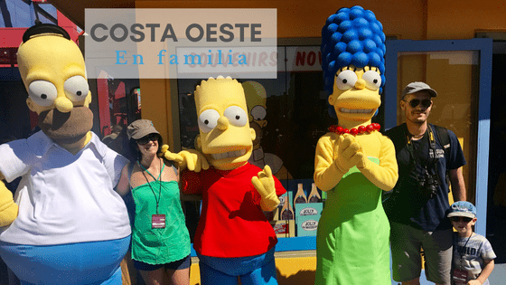 Costa Oeste en familia Simpson