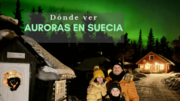 Portada del blog donde ver auroras en Suecia