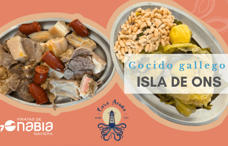 Cocido gallego en la isla de ons